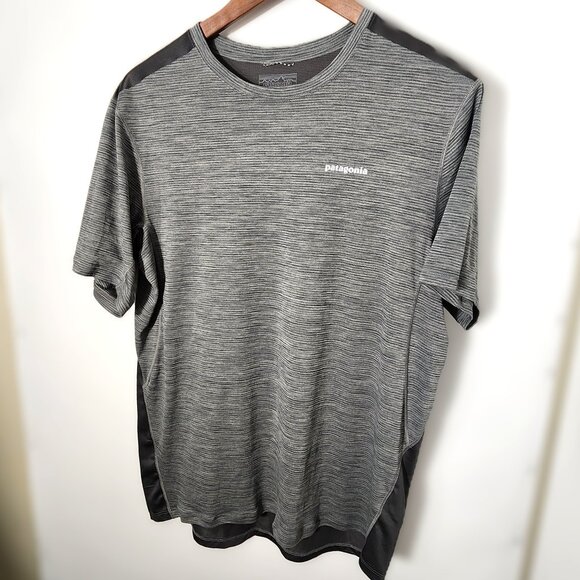 Patagonia Shirt Womens Medium Grey Airchaser Light Capilene Base Layer 23440 - Picture 1 of 6